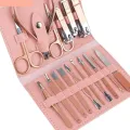 16 PCS Stainless Steel Portable Nail Clipper Set Professional Pedicure Kit Beauty Manicure Set. 