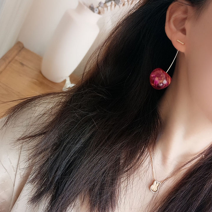 Korean%20Cute%20Cherry%20Fruit%20Shaped%20Drop%20Earrings%20For%20Women%20Sweet%20Temperament%20Girls%20Unusual%20Earrings%20Party%20Jewelry%20Gifts%20-%20Image%208