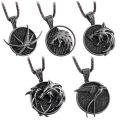 Witcher Wolf Head Witcher Pendant Necklace Accessory Necklace with Wild Hunt 3 Figure TV Necklace.