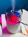 Portable Mini Humidifier with LED Night Light – Quiet USB Ultrasonic Cool Mist Diffuser for Car, Office Desk, and Travel- Ultra-Realistic Crystal Design.