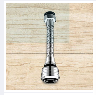 Turbo Flex 360 Flexible Double Swivel Faucet Spout Attachment Extender For Taps - 1 Pcs