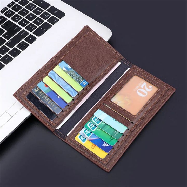 New%20Men%20Long%20Thin%20Slim%20Wallets%20Vintage%20Pu%20Leather%20Male%20Credit%20Card%20Holder%20Brown%20Money%20Purses%20Solid%20Simplicity%20Wallet%20For%20Man%20-%20Image%203