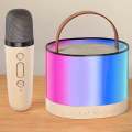 K52 RGB Wireless Karaoke Speaker Portable Bluetooth Music Machine with singel Mic | Fun Gift for Kids & Family. 