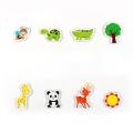 12pcs/lot Animal Fridge Magnet Fish and Crab Wooden Fridge Magnet 3D Cartoon Sticker Toy for Kids Diy Office Whiteboard Gadget. 