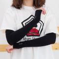 1 Pair Arm Hand Sleeve Cycling Sleeves Uv Protection For Men And Women - Black: Sun-Protective Arm Sleeves For Cyclists. 