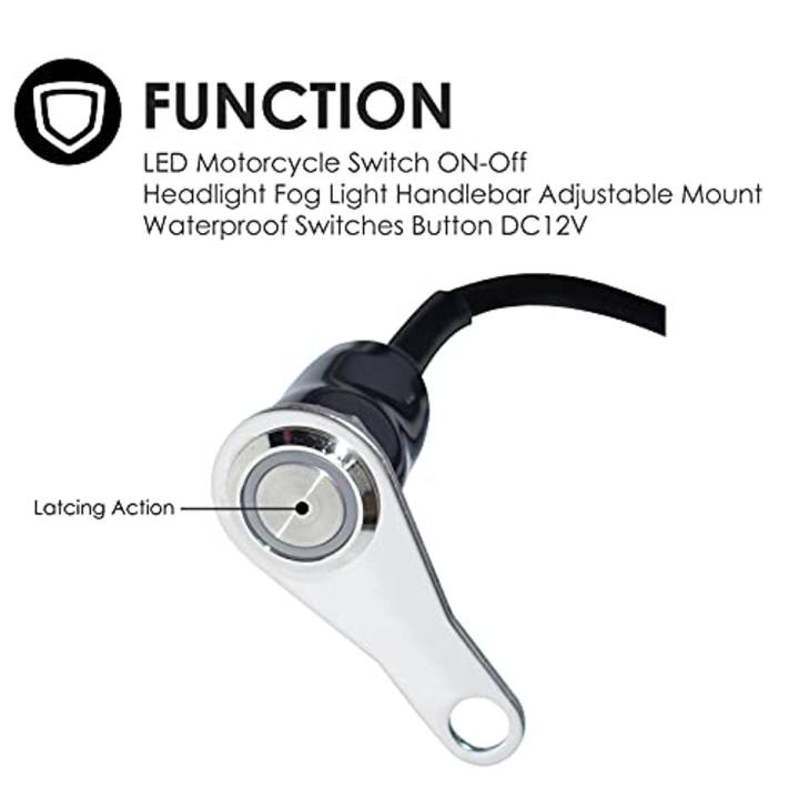 Waterproof Motorcycle Handlebar Switch – Turn Signal, Horn, ON/OFF – 22mm Mount