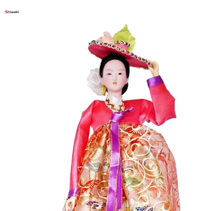 Korean%20Geisha%20Doll%20Cute%20Folk%20Ethnic%20Ornament%20Decor%20Female%20Statue%20Hanbok%20Doll%20-%20Image%209