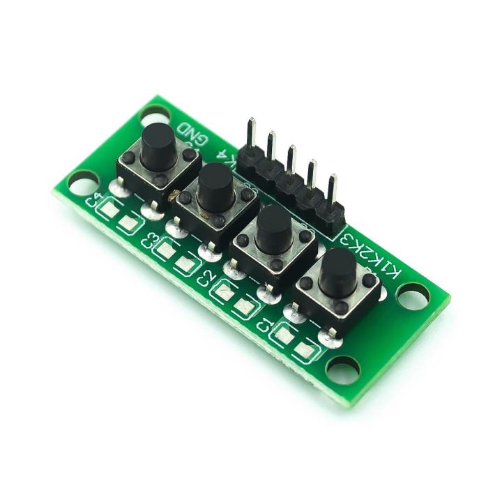DIY Kit 1X4 4 Independent Key Button Keypad Keyboard Module Mcu For Arduino Student Class Design Graduation Project Experiment
