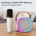Portable Karaoke Speaker Kits Bluetooth Speaker With Wireless Microphone Household Mini KTV Machine For Camping Outdoor Activity. 