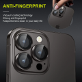 For Apple iPhone 14 Pro Black WSKEN Ring Alloy Ultra Thin Camera Lens Protector. 