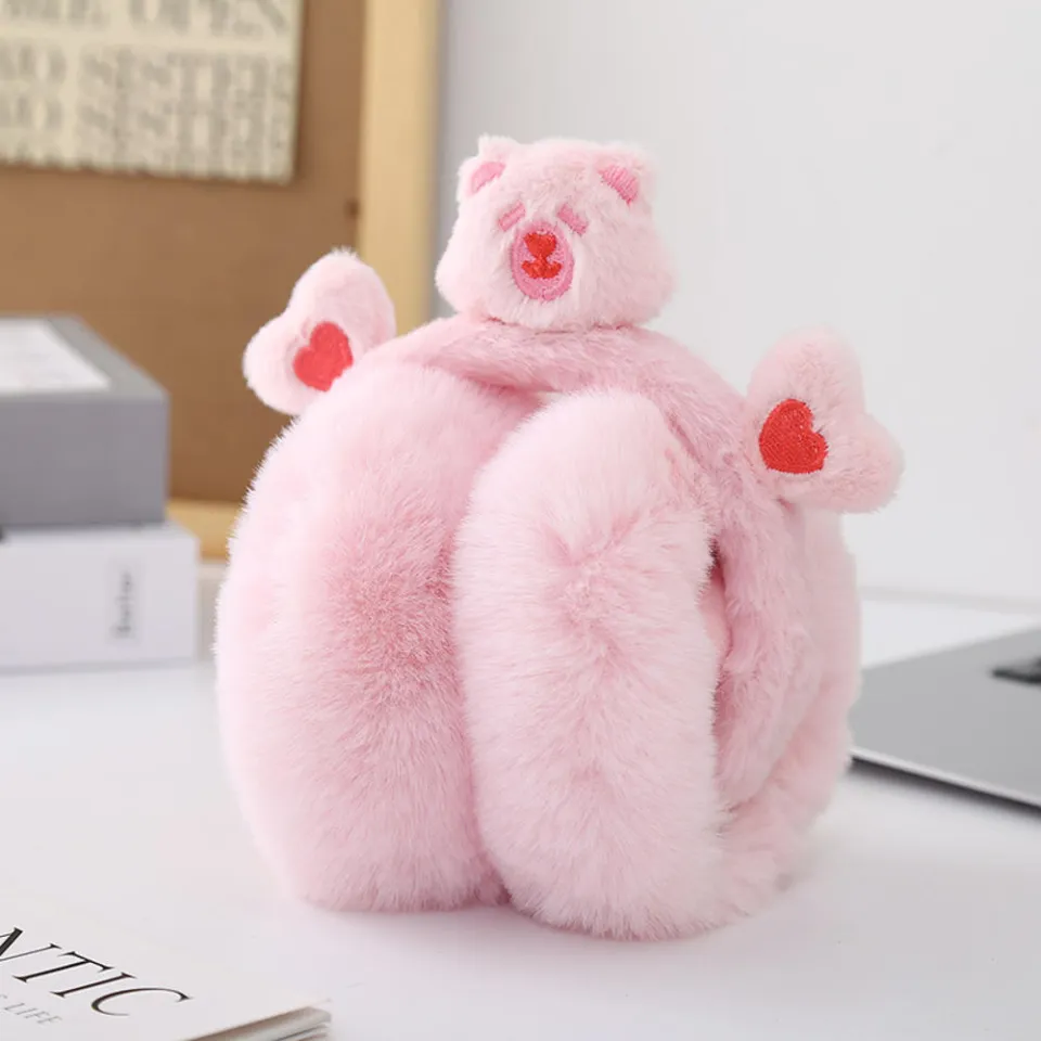 Soft Plush Capybara Earmuffs Lightweight Warm Cute Plush Earmuffs