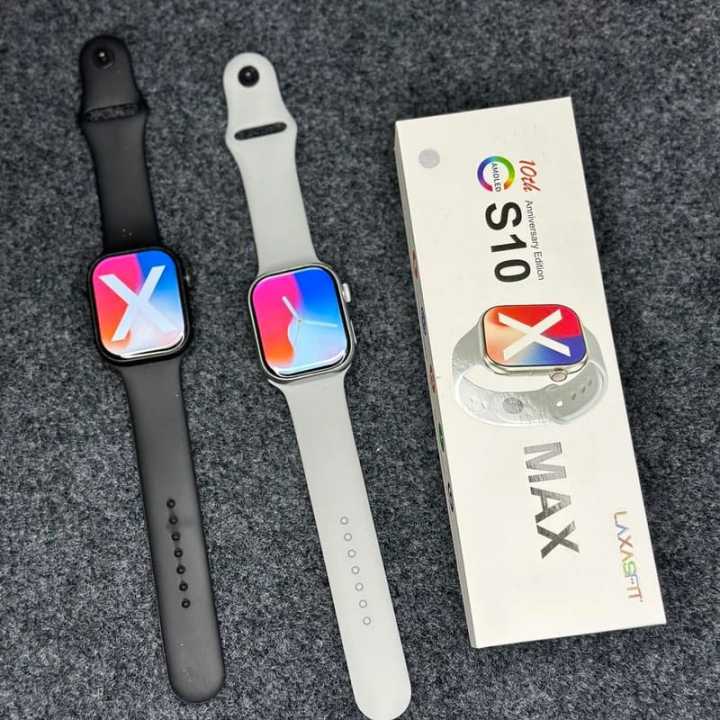 S10 Max Laxasfit Smart Watch 2.29 Inch AMOLED Display NFC Bluetooth Call Wireless Charging By Pucxo