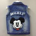 Girls Denim Vest Coat Children Boys Spring and Autumn1Girls3Outer Wear Waistcoat5Versatile Kids' Clothing Male8Years Old. 