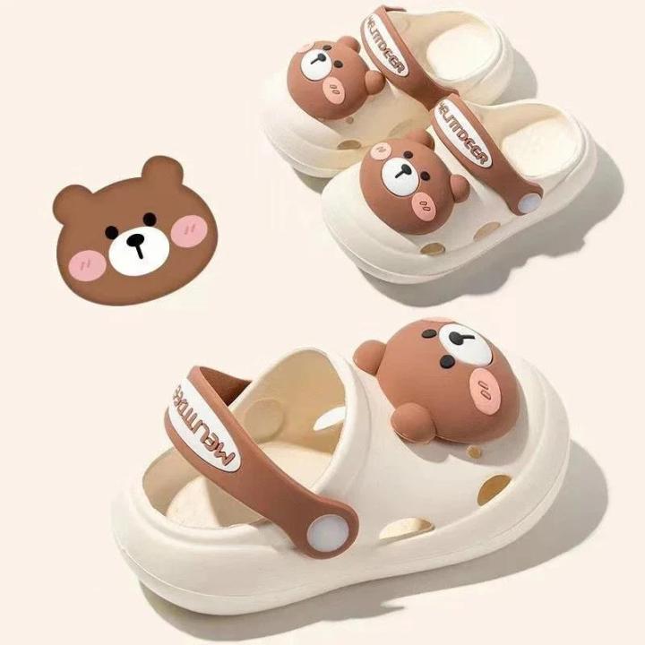 Summer New Baby Slippers Indoor Non-slip Soft Bottom Comfort Fashion Cute Children's Hole Shoes Boys Girls Kid Outdoors Sandals