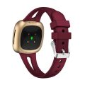 For Fitbit Versa 3 / 4 Water-drop Slim Silicone Watch Band, Size:L. 