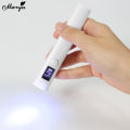 Monja Portable Mini Nail Dryer Lamp White Nail Art UV LED Flashlight with LED Screen Display Quick Dry Nail Light Nail Art Tools.