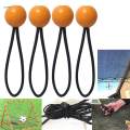 4x Bungee Cords Tie Down Straps 4mm with Ball for Tents Holding Hoses Wire 10cm.