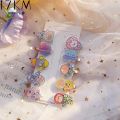 17KM Korean Version of Ten New Children's Cartoon Cola Drink Bottle Hairpin Sweet Broken Hair Clip with Milk Tea Juice Bangs Clip Hair Accessories. 