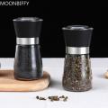 Stainless Steel Manual Mill Pepper/Salt/Spices Grinder Kitchen Supplies Spices Glass Storage Container Kitchen Gadgets Tools. 