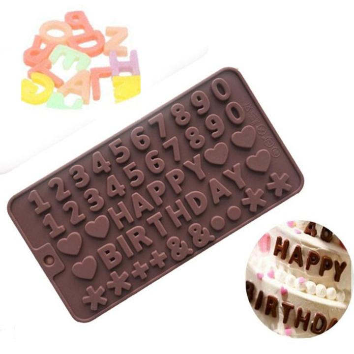 Silicone Alphabet Chocolate Molds Alphabet Letters Silicone