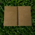 Designer Series Kraft Spiral Dotted Grid Notebook. 