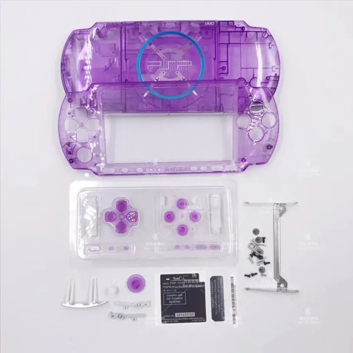 Transparent%20Crystal%20Colors%20For%20PSP3000%20PSP%203000%203004%20Game%20Console%20Shell%20Replacement%20Full%20Housing%20Cover%20Case%20with%20Button%20kit%20-%20Image%205