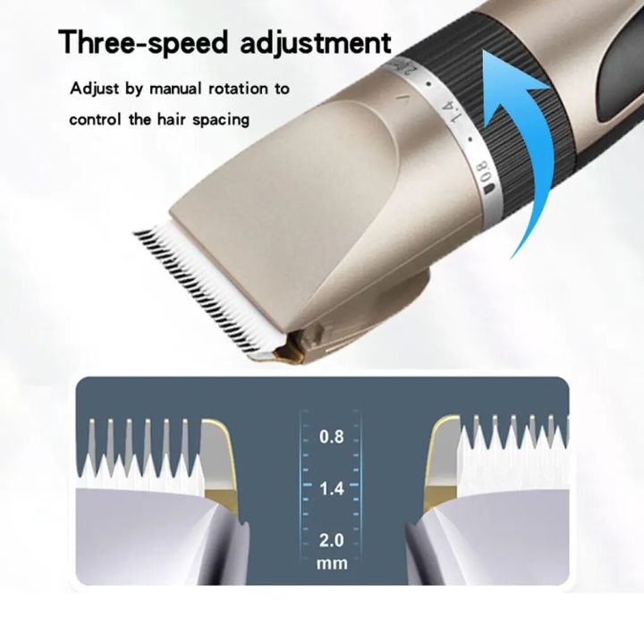 Professional%20Hair%20Clipper%20Men's%20Barber%20Beard%20Trimmer%20Rechargeable%20Hair%20Cutting%20Machine%20Ceramic%20Blade%20Low%20Noise%20Adult%20Kid%20Haircut%20-%20Image%204