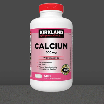 Kirkland Signature Calcium 600mg with Vitamin D3 500 Tablets