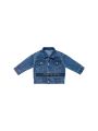 Boys girls kids winter non stretch denim jacket. 