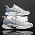 2023 Autumn Korean Casual Shoes Men's Flying Woven Running Breathable Shoes Teenagers Soft Bottom Lightweight Non-Slip Sneaker.