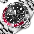 LIGE Top Brand Luxury Fashion Diver Watch Men 3ATM Waterproof Date Clock Sport Watches Mens Quartz Wristwatch Relogio Masculino 10045.