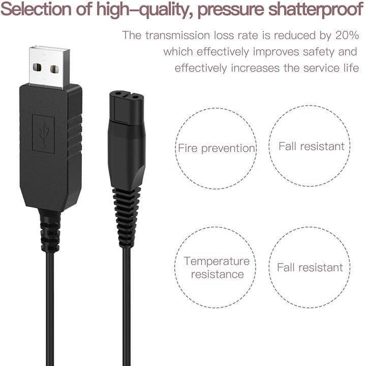 USB%20Shaver%20Charger%20Cable%20Power%20Cord%205V%20to%204.3V%20Replacement%20for%20Philips%20A00390%20Shaver%20series%201000/series%20500/RQ312/S100/S510/QP25%20-%20Image%206
