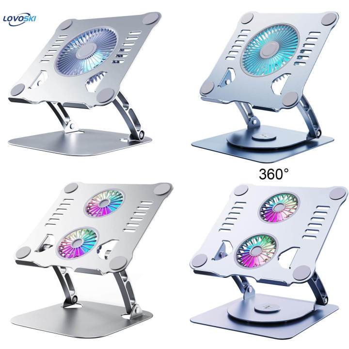 Laptop Stand, Aluminum Laptop Cooling Stand with 2 Fans