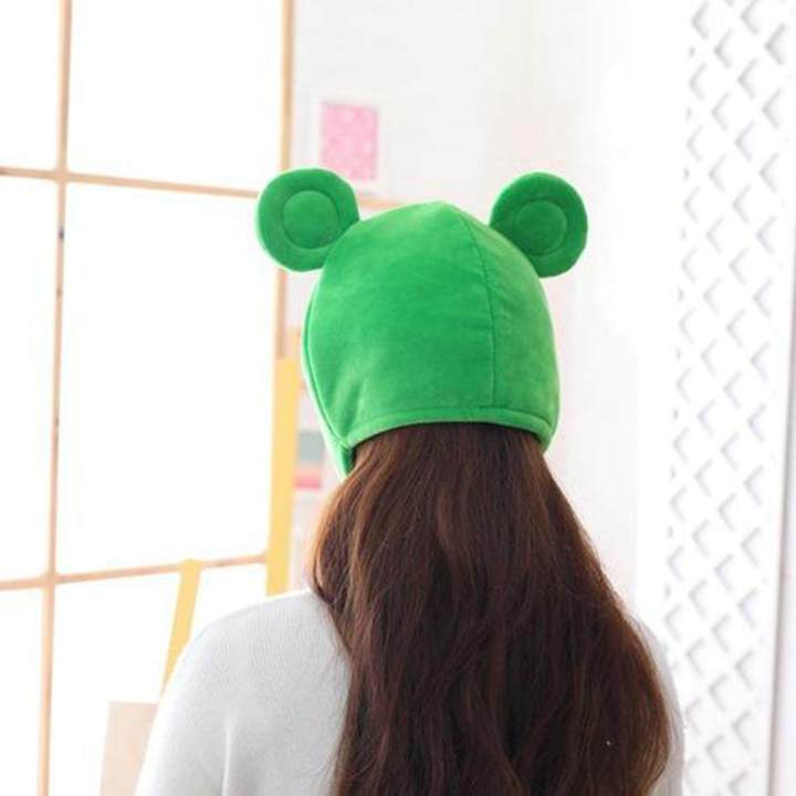 Cute%20Plush%20Frog%20Hat,%20Winter%20Scarf%20Cap,%20Ears%20Winter%20Ski%20Hat,%20Full%20Headgear%20Novelty%20Party%20Dress%20up%20Cosplay%20Costume,%20Green%20-%20Image%207