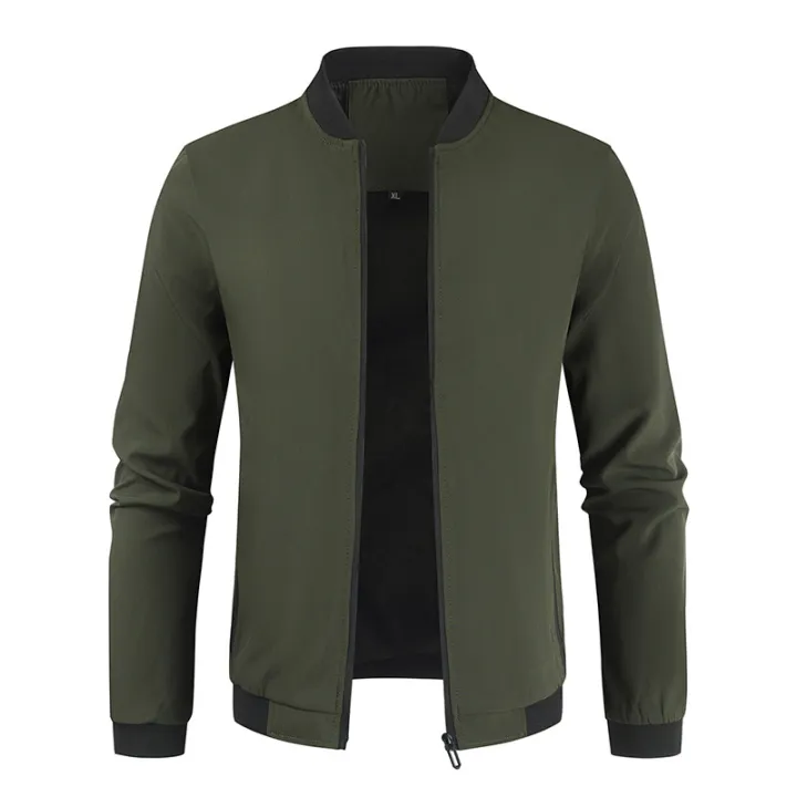 2023%20Spring%20New%20Men's%20Stand%20Collar%20Solid%20Color%20Jacket%20Casual%20Short%20Men's%20Youth%20Jacket%20-%20Image%204