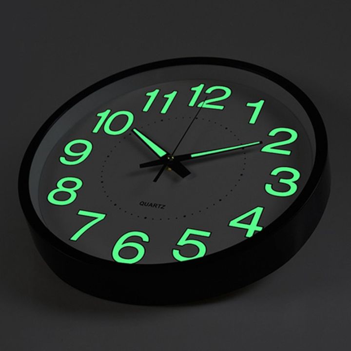 12%20Inch%20/%2030cm%20Luminous%20Wall%20Clock%20Silent%20with%20Night%20Light%20Glow%20in%20the%20Dark%20Round%20Clock,%20Living%20Room%20Decoration%20-%20Image%203