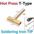 Soldering Tips 40W~60W T Shape Soldering Iron Tips with Hot Press for  LCD LED Panel Screen Flex Cable Repair. 