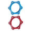 2X Mountain Bike Hub Disc Brake Rotor Adapter for Bicycle Freewheel Bicycle Accessories Red.