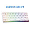 E-YOOSO Z686 RGB USB 60% Mini Slim Mechanical Gaming Wired Keyboard Red Switch 68 Keys Russian Brazilian Portuguese for Compute.
