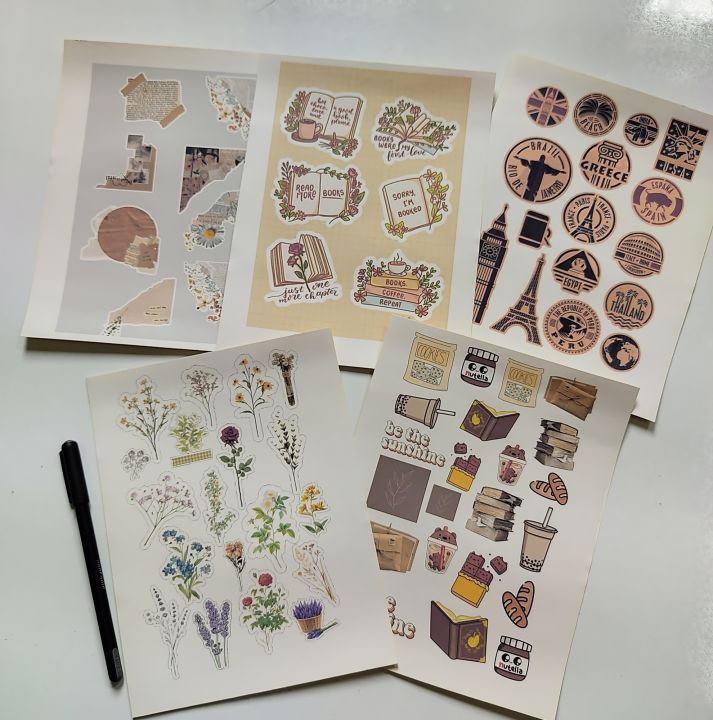Aesthetic%20Sticker%20sheets%20A5%20size%20(5pc)%20-%20Image%202