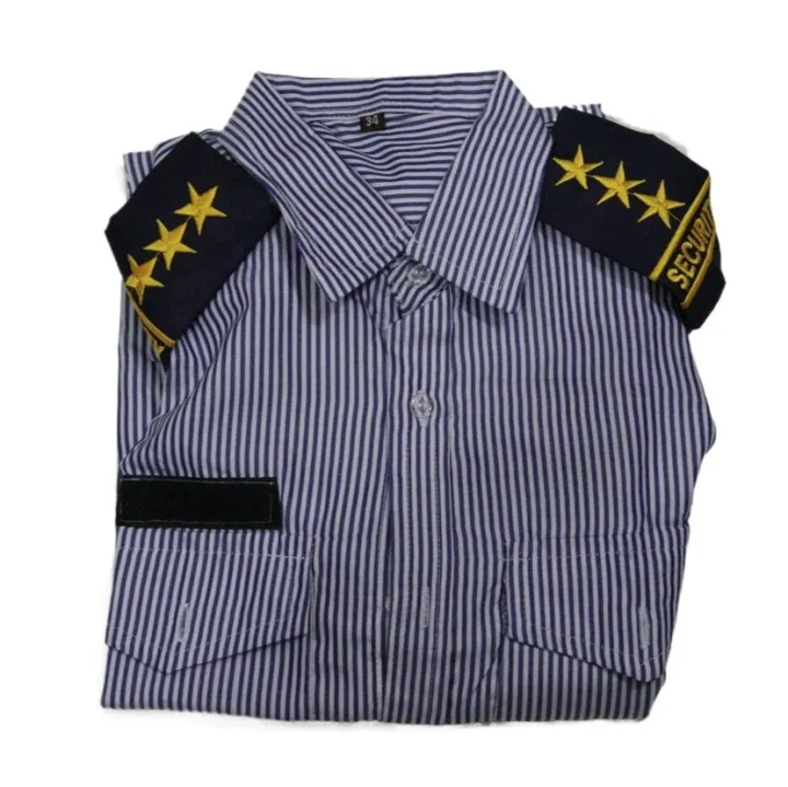 Men%20Formal%20Stripe%20Cotton%20Security%20Guard%20Shirt%20-%20Security%20Staff-Men's%20Security%20Guard%20uniforms%20for%20Guards%20with%20bach,%20solder,%20logo%20-%20Image%204