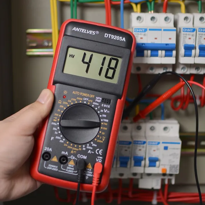DT9205A%20Professional%20Multimeter%20Digital%20DC%20Voltage%20Amp%20Transistor%20Tester%20Ohm%20hFE%20Capacitance%20DMM%20Multimetro%20Electrical%20Tools%20-%20Image%203