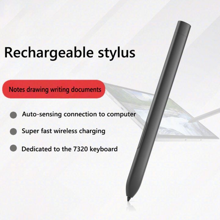 For Dell Latitude 7320 2-in-1 Tablet Detachable PN7320A Active Pen Rechargeable Automatic Pressure Sensor Active Magnetic Stylus