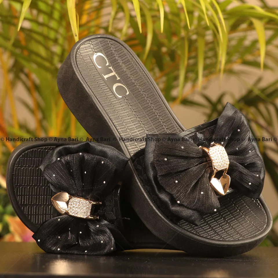 Women's Sandal Flat Heel Women Sandals Shoes 2310 Girls shoe Girls Sandal  Bow Style Girls Slipper Slides Chains sandal for girls