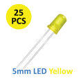 5mm Round Yellow LED Diode Lights Flashing Bright Lighting Bulb. 