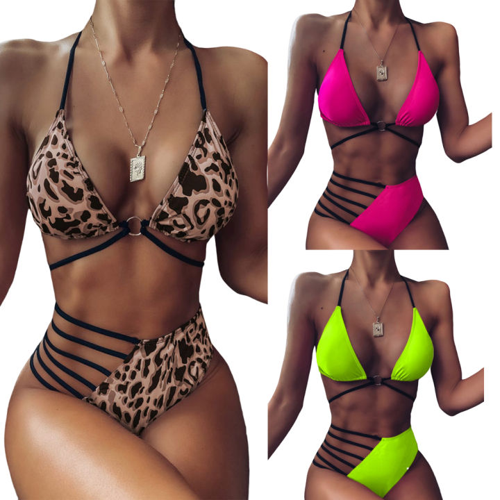 Women%20%20Backless%20Straped%20Split%20Bikini%20Swimsuit%20Suit%20Hollow%20Out%20Beach%20Sling%20Bathing%20Suit%20Two%20Piece%20Set%20with%20Chest%20Pad%20-%20Image%202