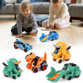 【3C VictoryEagle】SF 2 In Monster Truck Car Toy Children Dinosaur Toys Boy Deformation Figures Robot Toys Birthday Christmas Gifts. 