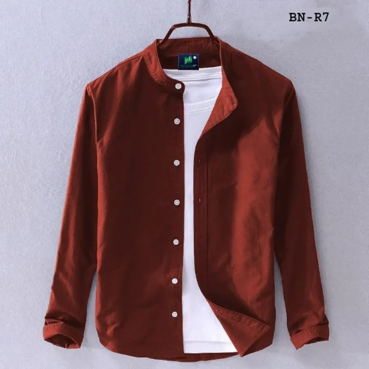 Red%20Color%20Long%20Sleeve%20Casual%20Shirt%20For%20Man%20-%20Image%202