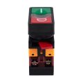AC 220V Yellow Light Momentary Push Button Switch 1 NO 1 NC.