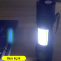 Portable Rechargeable LED Flashlight Mini Zoom COB Torch High Power Camping Strong Lamp Waterproof Adjustable Penlight. 
